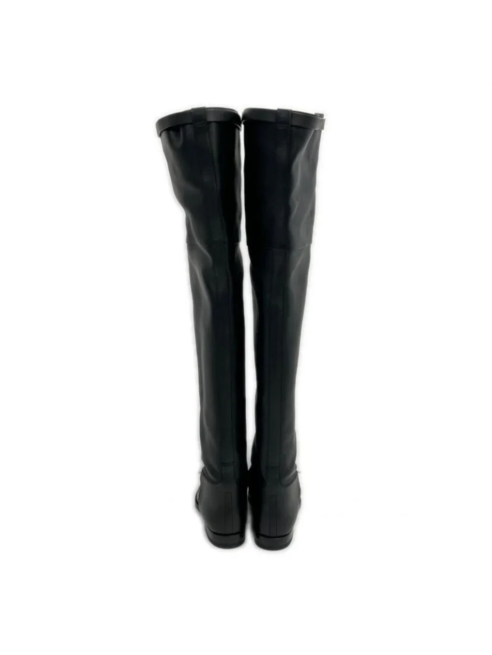 Hermes Kelly Buckle Leather Thigh High Boots